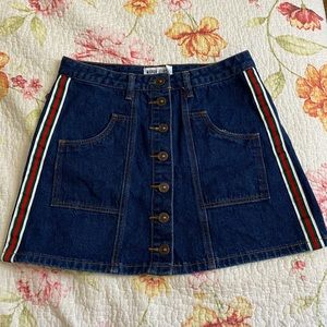 Dark denim skirt